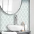 Lavabo decorado com Papel de Parede Geométrico Cinza Claro para Decoração de Lavabo - Coleção Abracadabra - 181123 - 9,50 metros | Cola Grátis