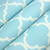 Efeito do Papel de Parede Geométrico Azul Tiffany para Decoração de Lavabo - Coleção Abracadabra - 181125 - 9,50 metros | Cola Grátis
