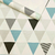 Papel de Parede Geométrico Triângulos Azul, Cinza e Preto 190955 | 9,50 metros | Cola Grátis - comprar online