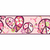 Faixa de Papel de Parede Corações de Flores Rosa e Branco Detalhes em Brilho - Coleção Girl Power 3917 | 4,57 metros | Cola Grátis - Ciça Braga