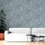 Ambiente decorado com o Papel de Parede Efeito Manchado Azul Jeans - Coleção Namur 25011 | 10 metros | Cola Grátis - Ciça Braga