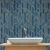 Lavabo decorado com o Papel de Parede Geométrico Bambu Estilizado Azul e Nude - 9,50 metros | 283-66084L - Ciça Braga