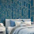 Decoração de quarto usando o Papel de Parede Geométrico Estilizado Azul e Nude - 9,50 metros | 283-66084Q - Ciça Braga