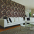 sala decorada com o Papel de Parede Círculos 3D Marrom e Colorido - Coleção DDD - 10 metros | 28305 - Ciça Braga