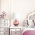 Quarto decorado por Papel de Parede Linho Lilás Claro leve Brilho  - Coleção Classici 2 Kantai - 10 metros | 092434 - Ciça Braga