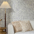 Ambiente decorado com o Papel de Parede Linho Cinza Leve Brilho - Coleção Texture III 3049 | 10 metros | Cola Grátis - Ciça Braga