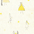 Papel de Parede Moda Bege e Amarelo - Kawayi - Importado Lavável | 312304 - Ciça Braga