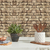 Cozinha decorada com Papel de Parede Pedra 3D Bege Escuro Acinzentado - Coleção Lord II -360504C | 9,50 metros | Cola Grátis