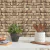 Cozinha decorada com Papel de Parede Pedra 3D Bege Escuro Acinzentado - Coleção Lord II -360504C | 9,50 metros | Cola Grátis