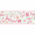 Faixa de Papel de Parede Paris Rosa e Cinza Detalhes em Brilho - Coleção Girl Power 3902 | 4,57 metros | Cola Grátis - Ciça Braga