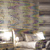 Quarto de visitas usando o Papel de Parede Folhagem Cinza Claro e Prata Velho (Brilho Glitter e Relevo ) - Italiana Vera - Importado Lavável | 56477  (Italiano) - Ciça Braga