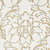 Papel de Parede Floral Estilizado Dourado e Off-White (Detalhes com brilho) - Italiana Vera - Importado Lavável | 56666  (Italiano) - Ciça Braga