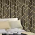 Quarto decorado com Papel de Parede Geométrico Bambu Marrom Escuro e Bege - Coleção Lord II - 66081Q | 9,50 metros | Cola Grátis