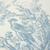 Zoom do Papel de Parede Toile de Jouy Azul - 10 metros | 811024 - Coleção Fragrant Roses | Cola Grátis - Ciça Braga