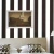 Quarto decorado por Papel de Parede Listrado Preto e Branco Brilho - Coleção Classic Stripes - 10 metros | 889006 - Ciça Braga