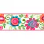 Faixa de Papel de Parede Floral Colorido - Coleção Girl Power 3955 | 4,57 metros | Cola Grátis - Ciça Braga