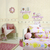 Quarto de bebe decorado com o Papel de Parede Florzinhas Creme e Rose leve Brilho - Coleção All Kids - 10 metros | 2912002 - Ciça Braga