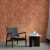 Ambiente decorado com o Papel de Parede Marmorizado Terracota - Coleção Avalon 1 142 | 10 metros | Cola Grátis - Ciça Braga