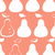 Papel de Parede Pera Coral e Branco - Bistrô - Importado Lavável | 8661 (Americana) - Ciça Braga