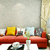 Sala decorado por Papel de Parede Textura Cinza Claro Vinílico Lavável - Coleção Essencial - 10 metros | 1041 - Ciça Braga