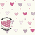 Papel de Parede Corações Rosa e Roxo com Glitter - Coleção Fofura Baby 4058 | 10 metros | Cola Grátis - Ciça Braga