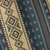 Zoom do Papel de Parede Listrado Étnico Azul e Bege com Brilho Glitter - Coleção Grace 4 401502 - Kantai | 10 metros | Cola Grátis - Ciça Braga