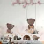 Quarto infantil decorado com o Painel de Parede Ursinhos Rosa - Coleção Memórias de Infância - MI201019 | Tamanho Personalizado - Venda por Metro Quadrado | Cola Grátis - Ciça Braga