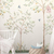 Quarto infantil decorado com o Painel de Parede Jardim Infantil Rosa - Coleção Memórias de Infância - MI201030 | Tamanho Personalizado - Venda por Metro Quadrado | Cola Grátis - Ciça Braga