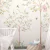 Quarto infantil decorado com o Painel de Parede Jardim Infantil Rosa - Coleção Memórias de Infância - MI201030 | Tamanho Personalizado - Venda por Metro Quadrado | Cola Grátis - Ciça Braga