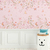 Quarto infantil decorado com o Painel de Parede Borboletas e Flores Rosa - Coleção Memórias de Infância - MI201031 | Tamanho Personalizado - Venda por Metro Quadrado | Cola Grátis - Ciça Braga