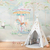 Ambiente decorado com Painel de Parede Carrossel Infantil - Coleção Memórias de Infância - MI201045 | Tamanho Personalizado - Venda por Metro Quadrado | Cola Grátis - Ciça Braga