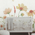 Quarto infantil decorado com o Painel de Parede Floral Infantil - Coleção Memórias de Infância - MI201047 | Tamanho Personalizado - Venda por Metro Quadrado | Cola Grátis - Ciça Braga