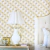 Quarto decorado por Papel de Parede Geométrico Moderno Tons de Amarelo e Cinza - Oba Kantai - Importado Lavável | 70602 - Ciça Braga