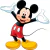 Adesivo de Parede Mickey Mouse Para Decoração de Quarto Infantil - REF: 1508 - Ciça Braga