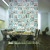 Sala de Jantar decorada por Papel de Parede Garrafas Azul e Cinza - Stone Age Kantai - Importado Lavável | 602802 - Ciça Braga 