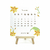 Calendário de Mesa 2025 Flores - 12x12cm na internet