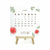 Calendário de Mesa 2025 Flores - 12x12cm - comprar online