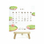 Calendário de Mesa 2025 Flores - 12x12cm