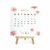 Calendário de Mesa 2025 Flores - 12x12cm - Nina Write