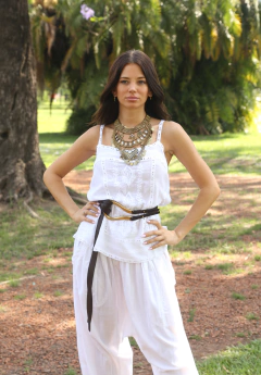 Musculosa de Lino 65995 - comprar online