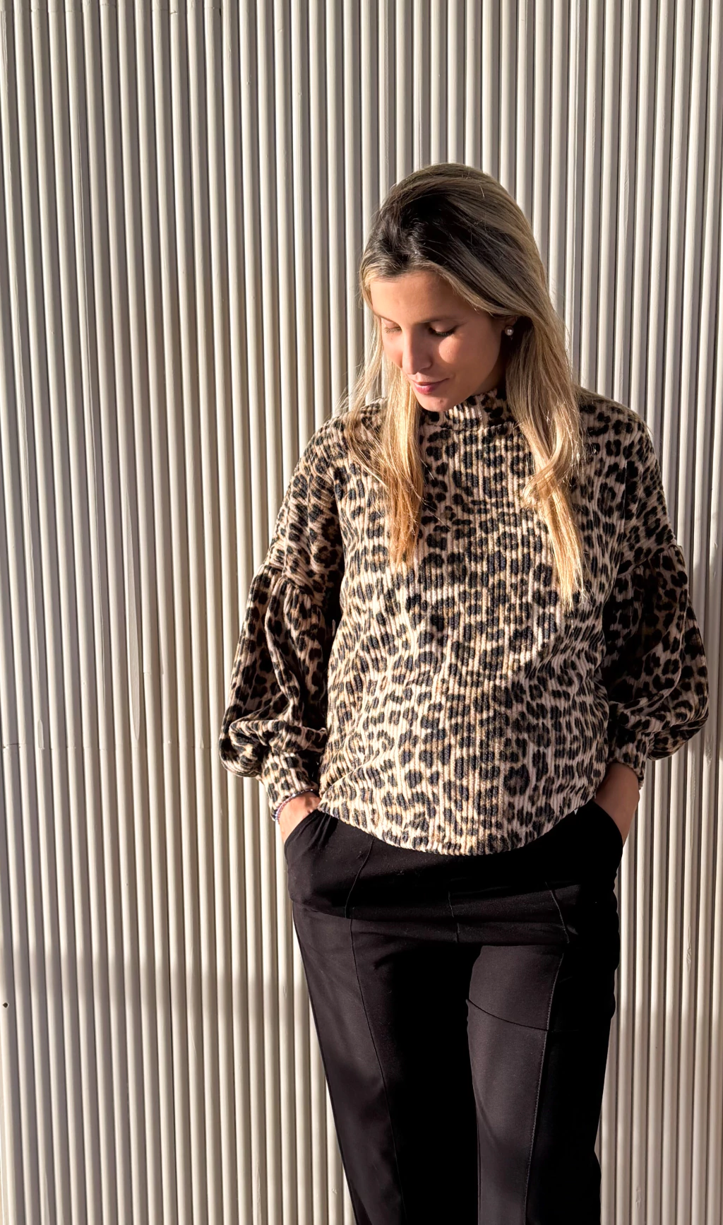 Polerón animal print
