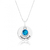Gargantilha Personalizada com Zircônia azul