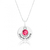 Gargantilha personalizada com zircônia rosa