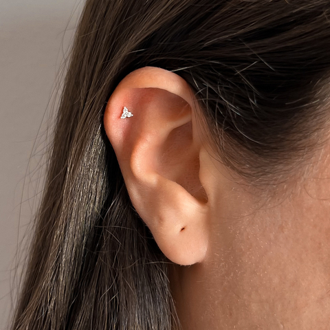 Piercing 3 pontos de luz