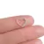 Piercing para daith coração liso e cravejado, orelha esquerda