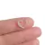 Piercing para daith coração liso e cravejado, orelha direita - Moon Pratas