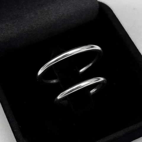 Par De Alianças 2mm Tradicional - comprar online