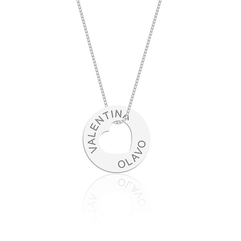 Gargantilha Personalizado Mandala Com Coração Vazado - comprar online
