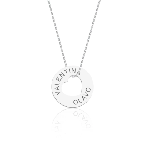 Gargantilha Personalizado Mandala Com Coração Vazado - comprar online