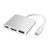 Cable Adaptador Hub Usb Tipo C A Usb 3.0 Hdmi Para Macbook usb c 3 en 1 - GM-6350C - comprar online
